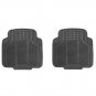 5pc All Weather Heavy Duty Rubber Universal Floor Mat Black 2 Row & Trunk Liner