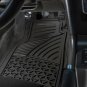 Car Floor Mats for All Weather Rubber 4pc Set Tactical Fit Heavy Duty Black