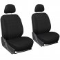 Car Seat Covers Black 17pc Full Set for Auto w/Steering Wheel/Belt Pad/Head Rest