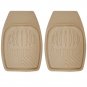 Car Floor Mats for All Weather Rubber 4pc Set Pan Tech Fit Heavy Duty Beige