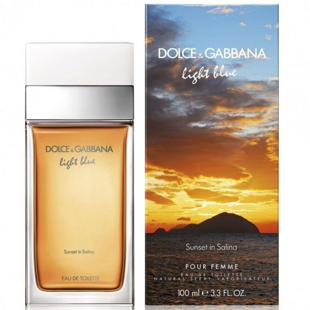 D & G Light Blue Sunset in Salina perfume for women 3.3 / 3.4 oz EDT New in Box