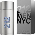 212 MEN NYC by Carolina Herrera cologne EDT 3.3 / 3.4 oz New in Box