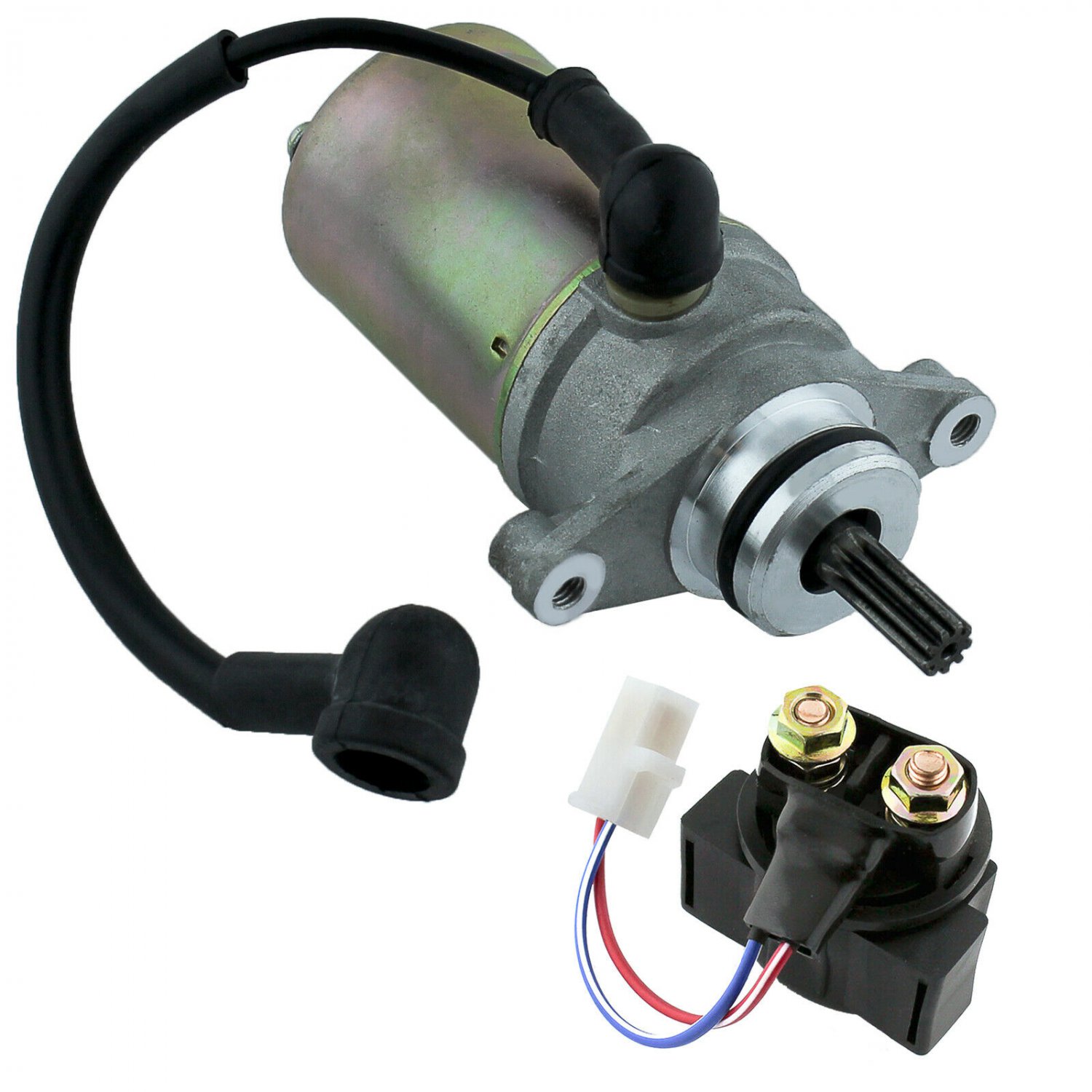 Starter & Relay Solenoid FITS YAMAHA RAPTOR 50 YFM50 2004-2008 ATV NEW
