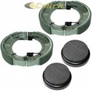 FRONT BRAKE SHOES & REAR BRAKE PADS YAMAHA Moto-4 350 350ER YFM350ER 1989-1995