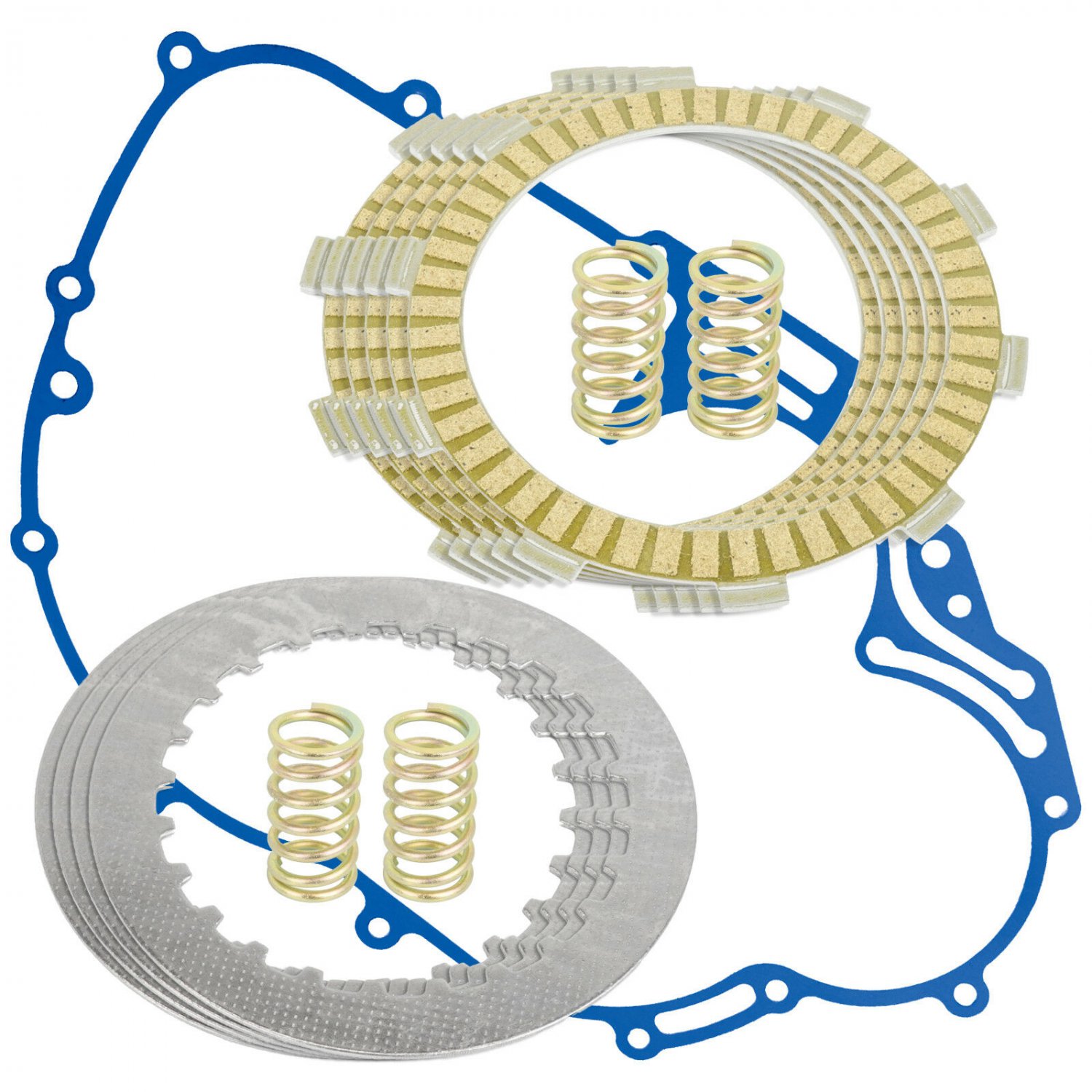 CLUTCH FRICTION PLATES and GASKET KIT Fits KAWASAKI BAYOU 250 KLF250A 2003-2011