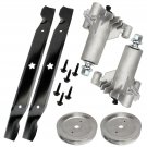 2 SPINDLE ASSEMBLY PULLEY BLADE FOR Husqvarna YTH150 YTH1542 XP XPB XPC XPD XPE