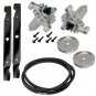 2 DECK SPINDLE PULLEY BLADE BELT FITS Husqvarna LTH1542 YTH1342 YTH1452 YTH1542