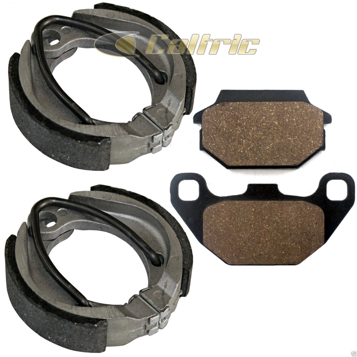 FRONT BRAKE SHOES & REAR BRAKE PADS KAWASAKI KSF90 KFX90 2007-2017