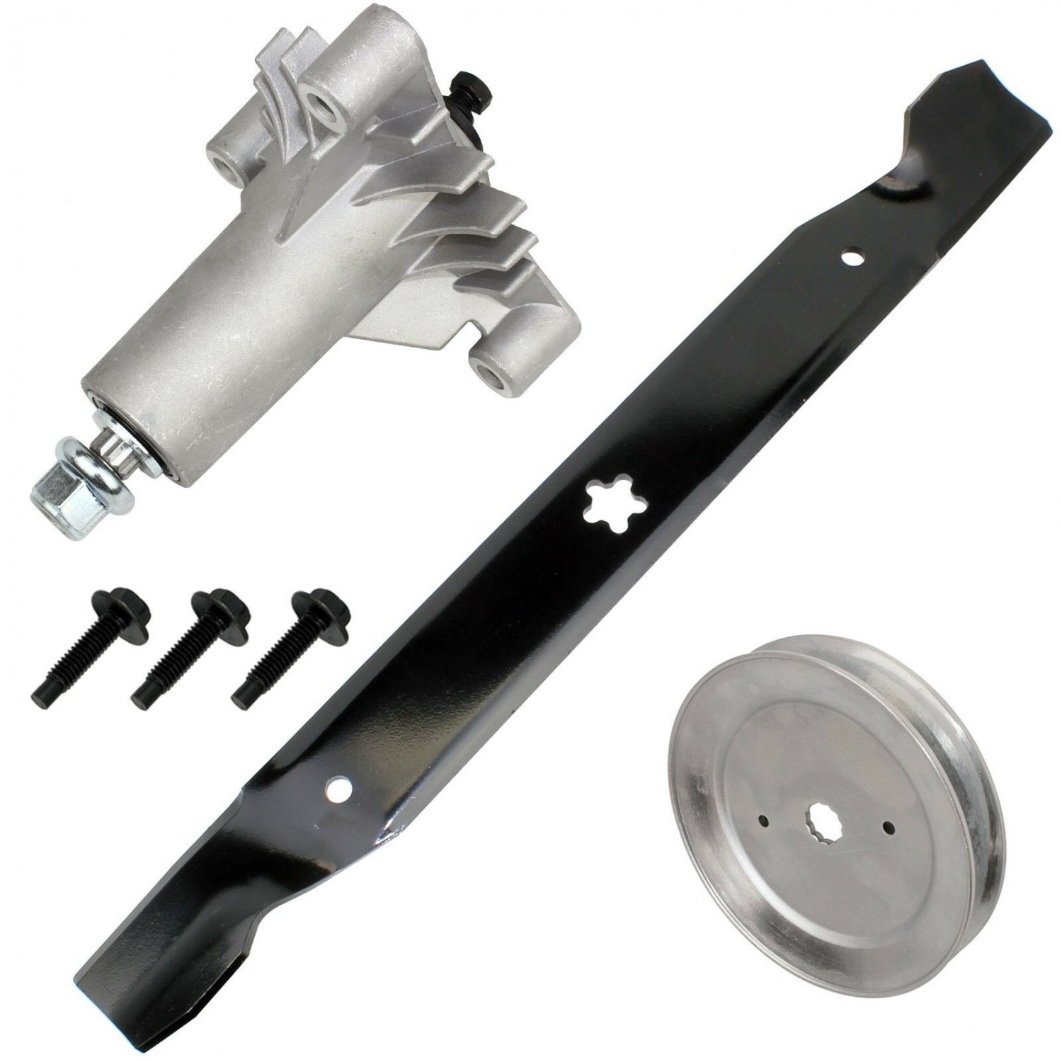 SPINDLE ASSEMBLY w/PULLEY BLADE FOR Poulan PP125H42 PP125R38 J JA PP12R38 MI MIA