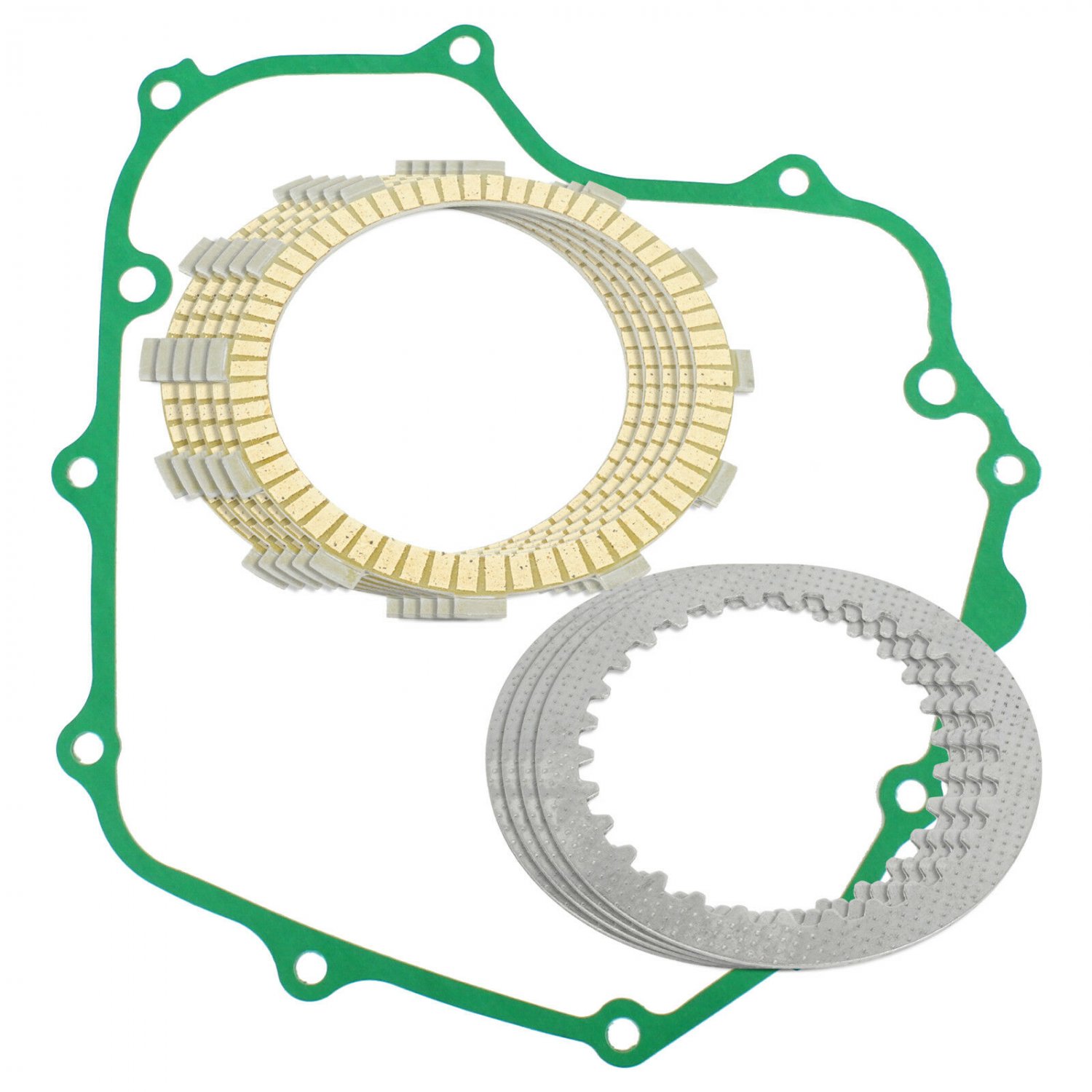 CLUTCH FRICTION PLATES and GASKET KIT Fits KAWASAKI Ninja 250R EX250F 1988-2007