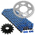 Blue Drive Chain and Sprocket Kit Fits KAWASAKI ZZR600 ZX600J 2005-2008