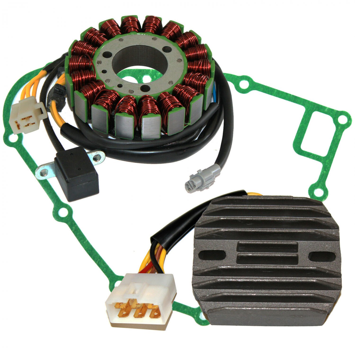 STATOR & GASKET & REGULATOR FITS KAWASAKI LAKOTA 300 KEF300 1995 1996 1997-2000