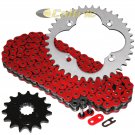Red O-Ring Drive Chain & Sprocket Kit Fits HONDA TRX400EX TRX400X 2005-2014