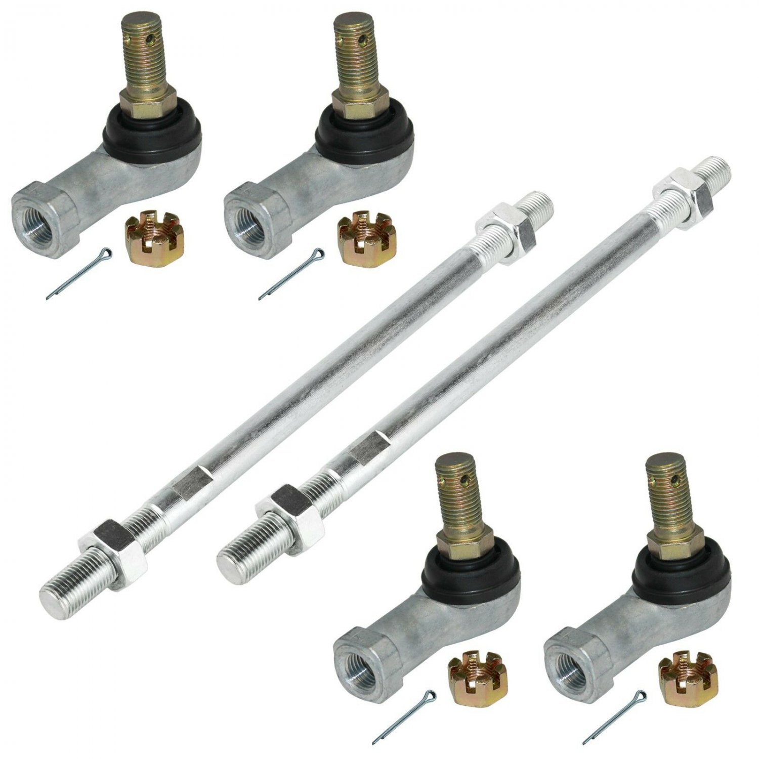 2 TIE ROD and TIE ROD END SET FOR Yamaha BEAR TRACKER YFM250X YFM250 X 2X4 99-04