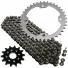 Black Drive Chain and Sprockets Kit Fits YAMAHA YFZ450 YFZ450V 2004-2013