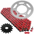 Red Drive Chain and Sprocket Kit Fits YAMAHA R6 YZF-R6 2003 2004 2005
