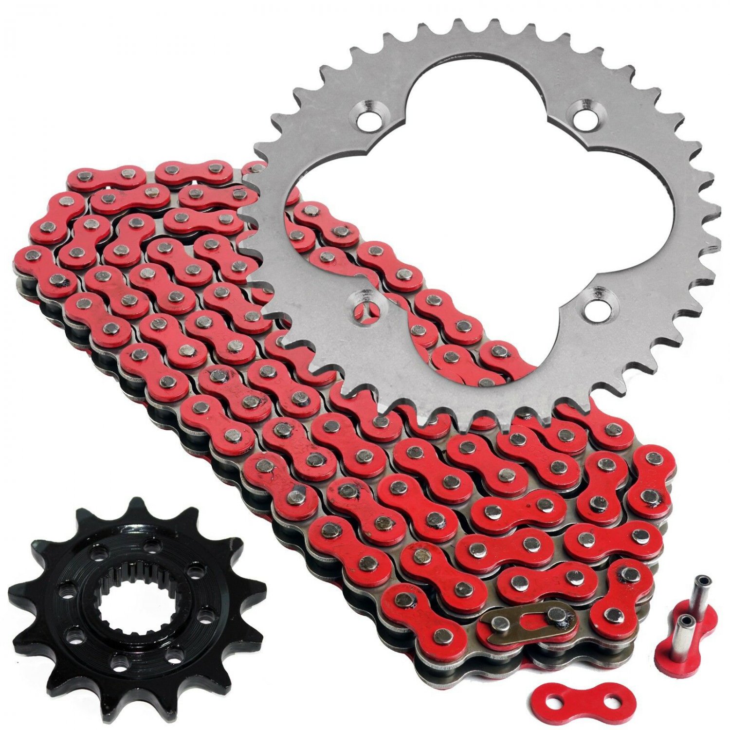 Red Drive Chain and Sprockets Kit Fits HONDA TRX450ER Electric Start 2006-2014