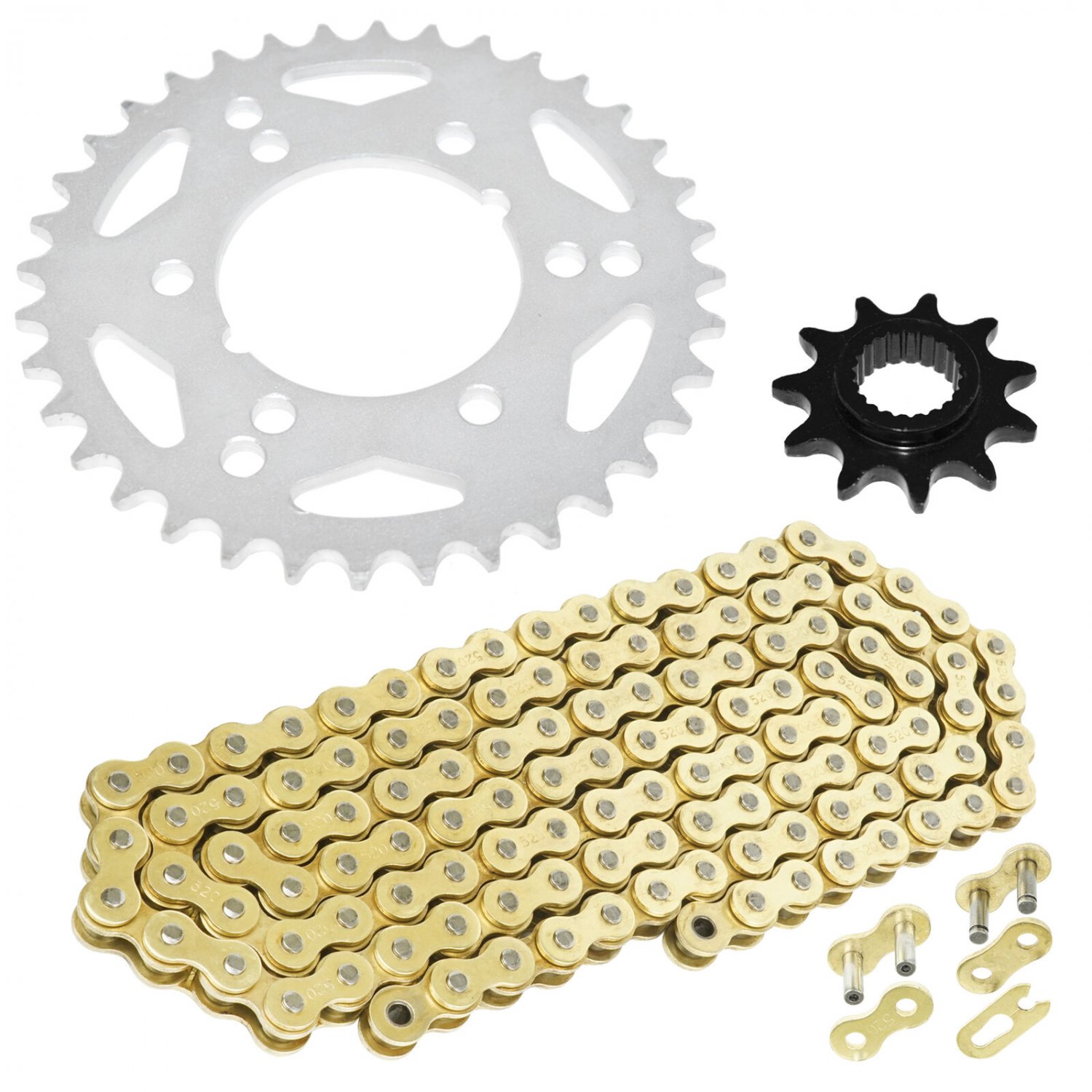 Drive Chain & Sprockets Kit Fits POLARIS TRAIL BLAZER 250 2001 2002 2003