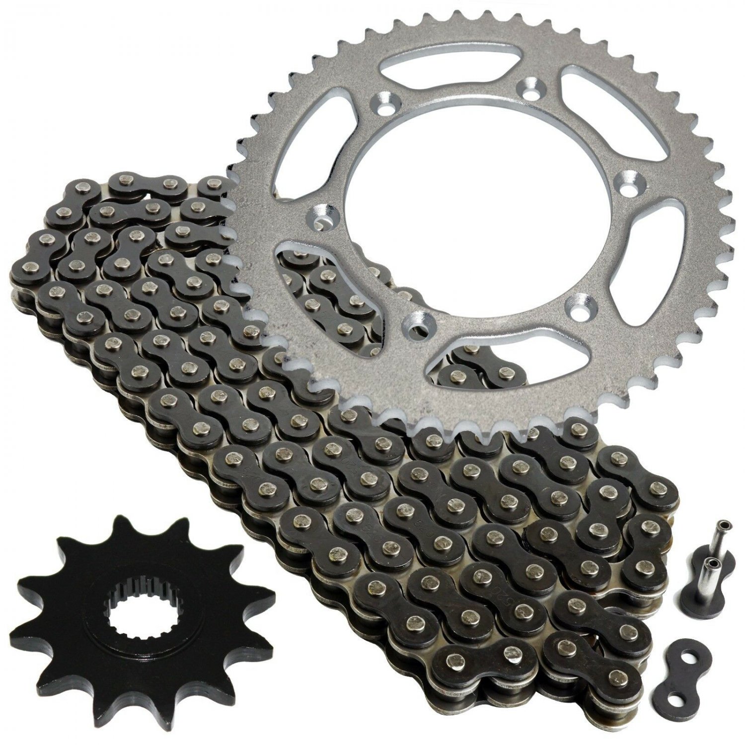 Black Drive Chain and Sprocket Kit Fits SUZUKI RM125 1985 1992-1996 2000-2004