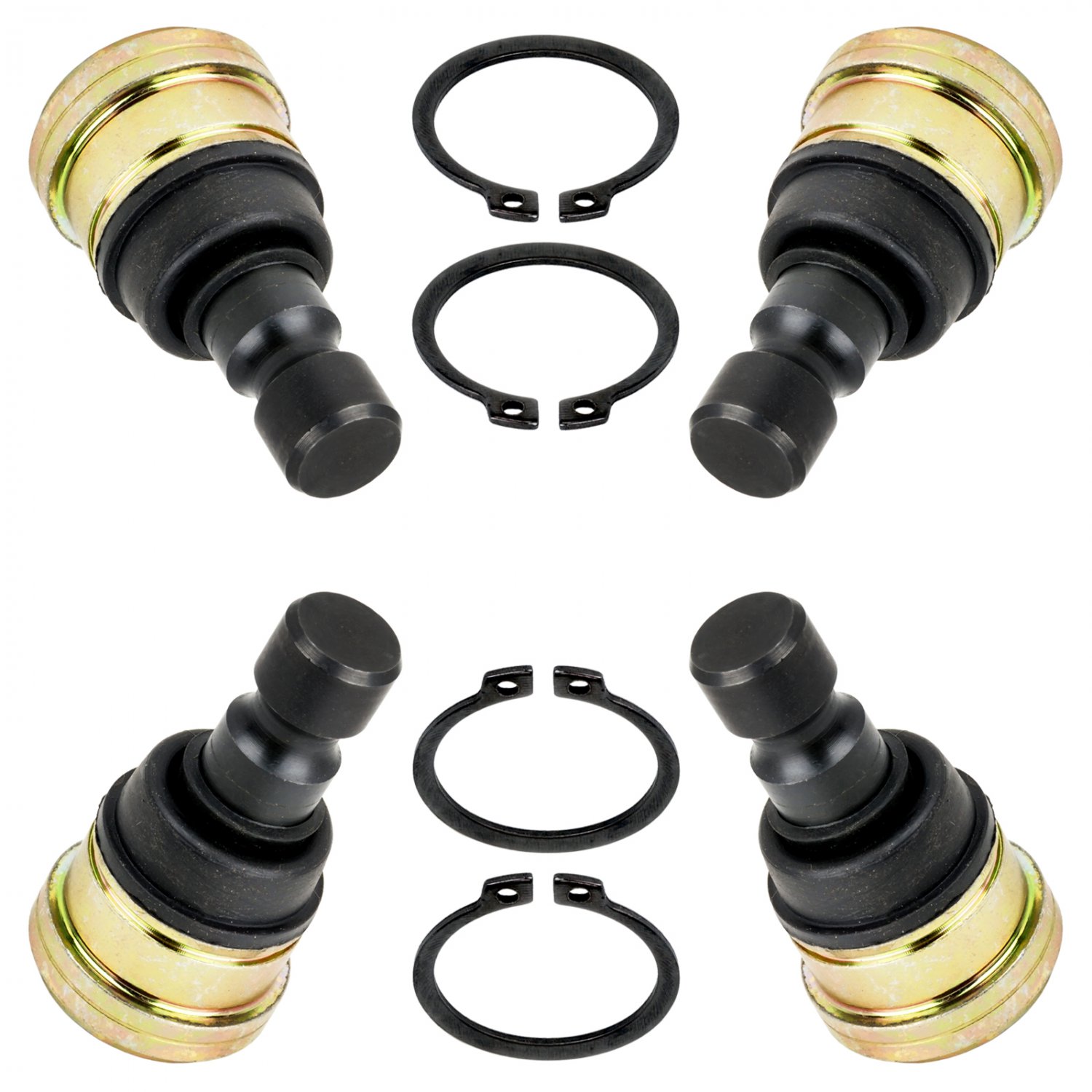 4 FRONT SUSPENSION LOWER and UPPER BALL JOINT FOR Polaris RANGER CREW 1000 15-18