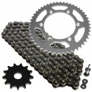Black Drive Chain and Sprocket Kit Fits YAMAHA YZ125 2002 2003 2004
