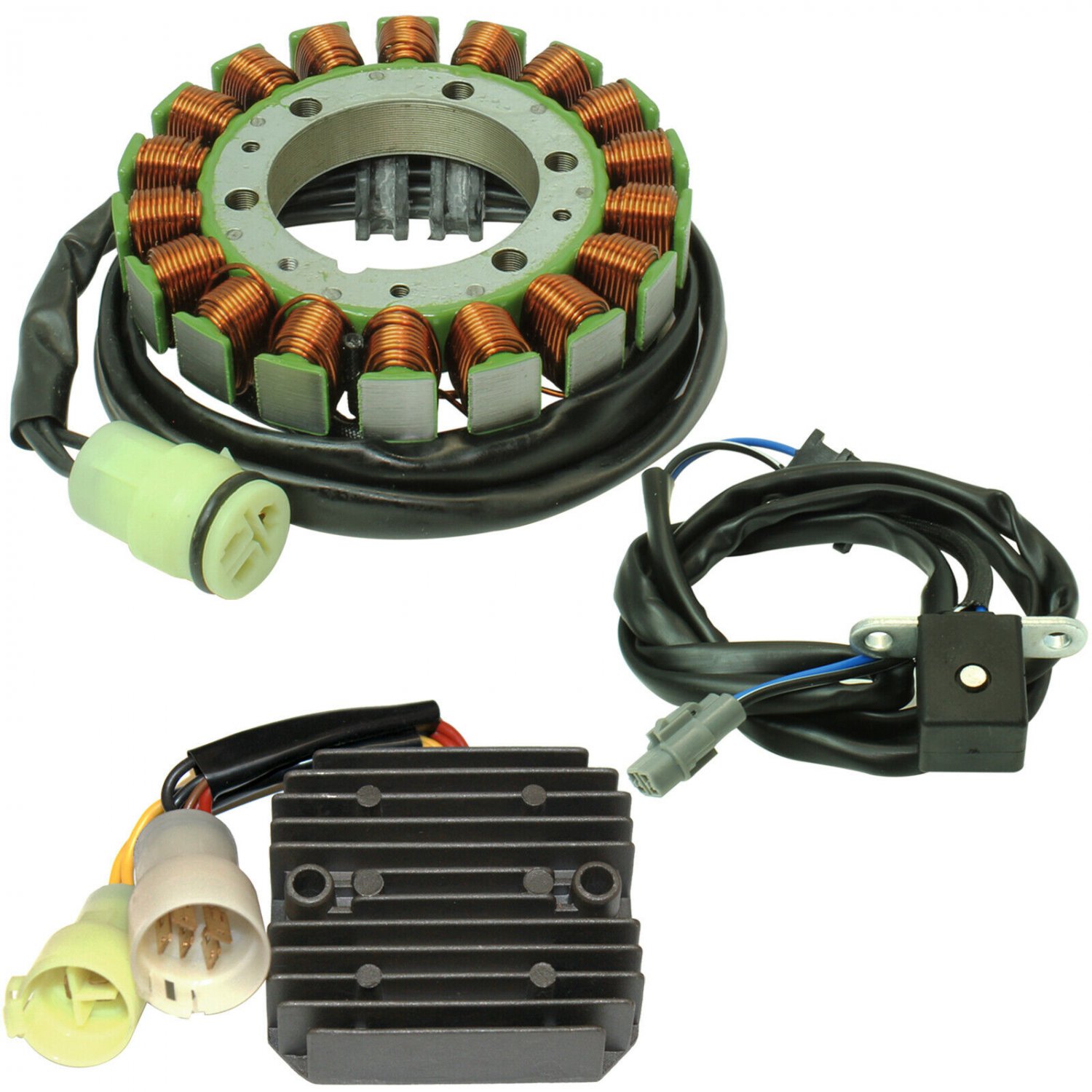STATOR & REGULATOR RECTIFIER Fits KAWASAKI PRAIRIE 650 KVF650A KVF650B 4X4 02 03