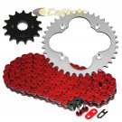Red O-Ring Drive Chain & Sprockets Kit Fits HONDA TRX400EX Sportrax 400 1999-04