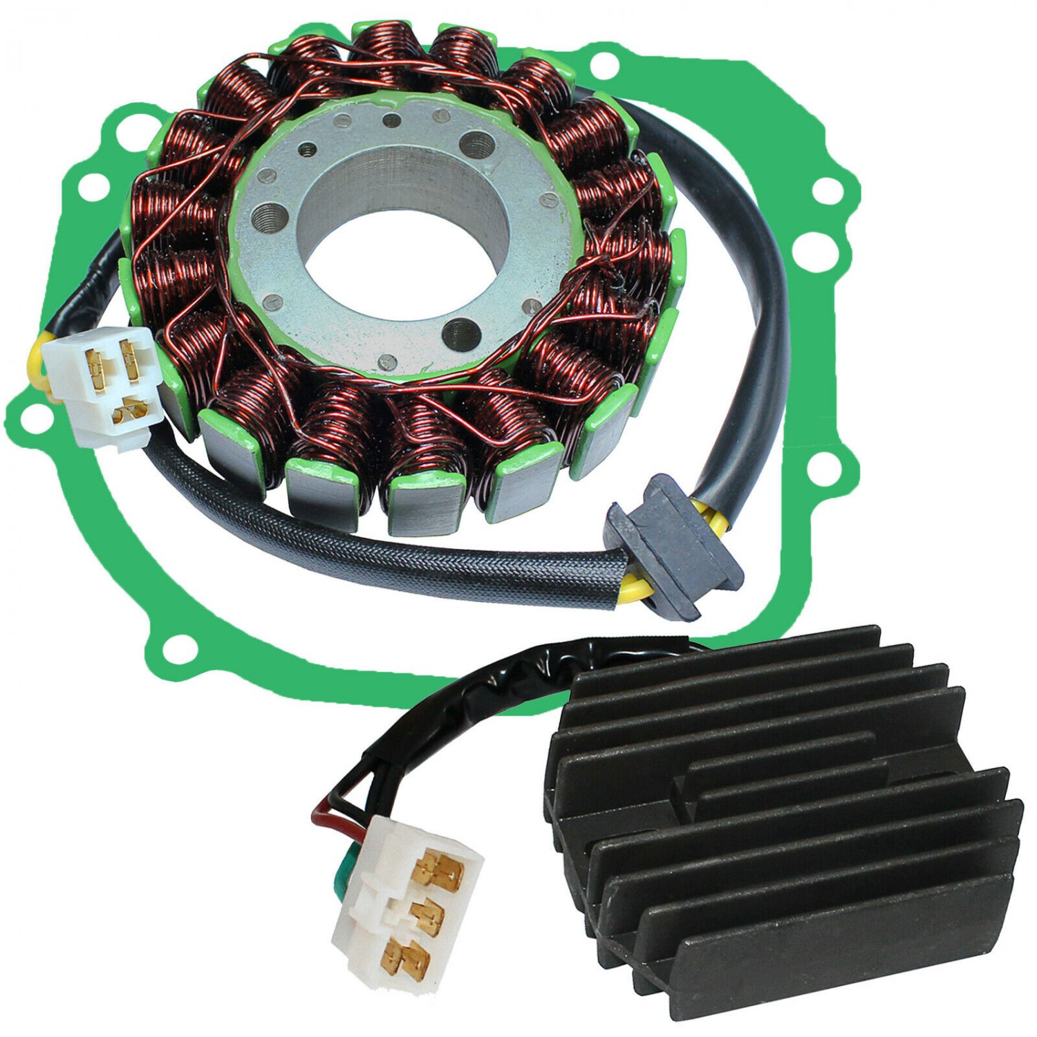 STATOR & REGULATOR RECTIFIER Fits SUZUKI GSX-R750 2000 2001 2002 2003 w/GASKET