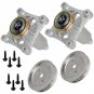 2 SPINDLE ASSEMBLY w/PULLEY FIT Husqvarna LTH1438 LTH1538 LTH18538 LTH2042 126