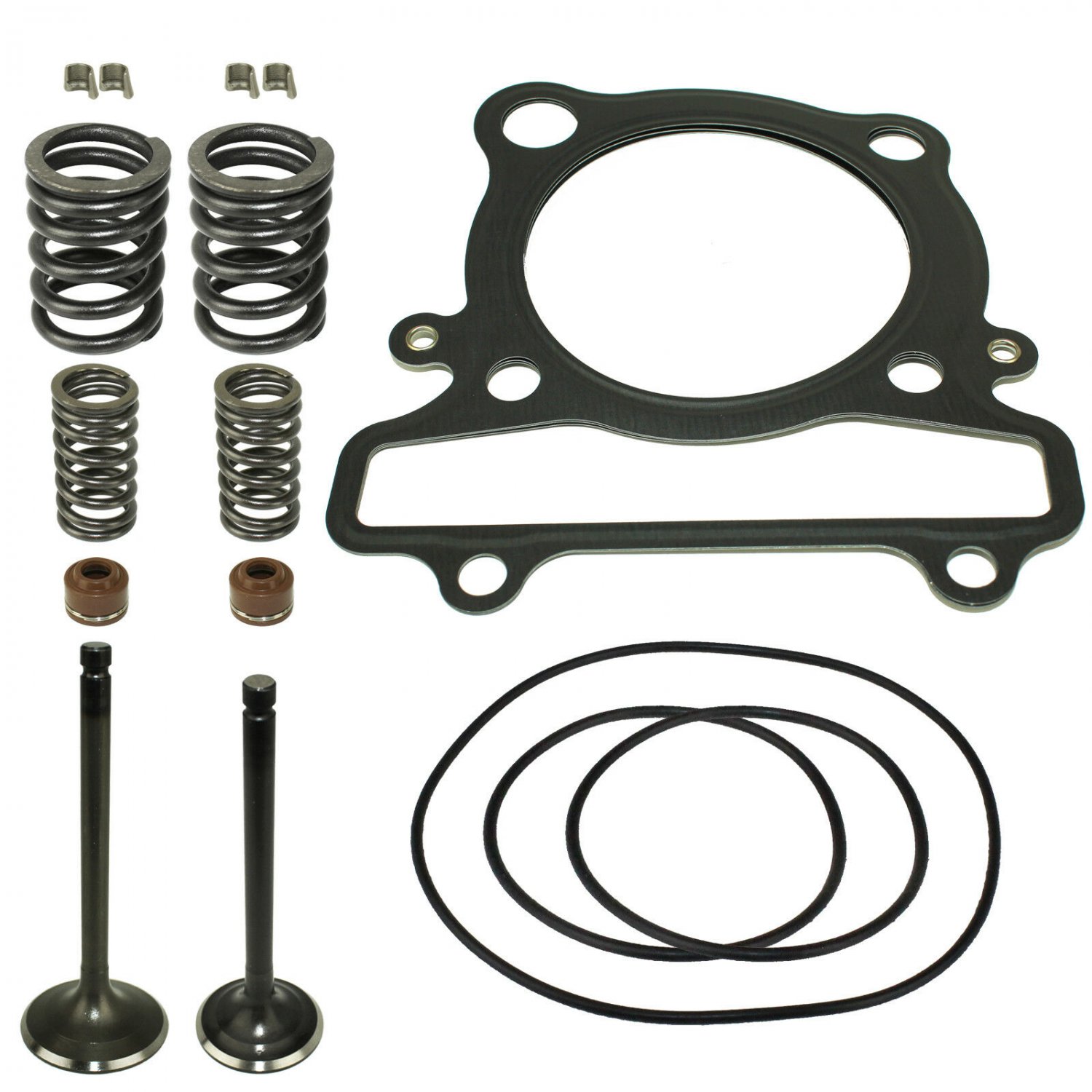 CYLINDER INTAKE EXHAUST VALVE GASKET KIT Fits YAMAHA GRIZZLY 350 YFM350 2007-14