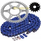 Blue O-Ring Drive Chain & Sprockets Kit Fits SUZUKI GSX-R1100W GSXR1100W 1995-98