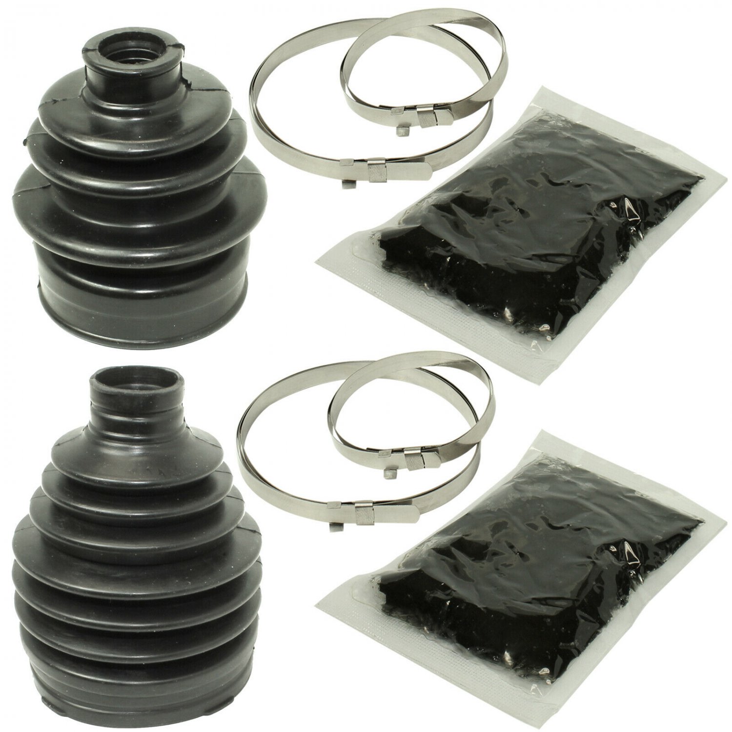 FRONT AXLE OUTER and INNER CV BOOT KIT Fits YAMAHA GRIZZLY 550 YFM550 4X4 09-14