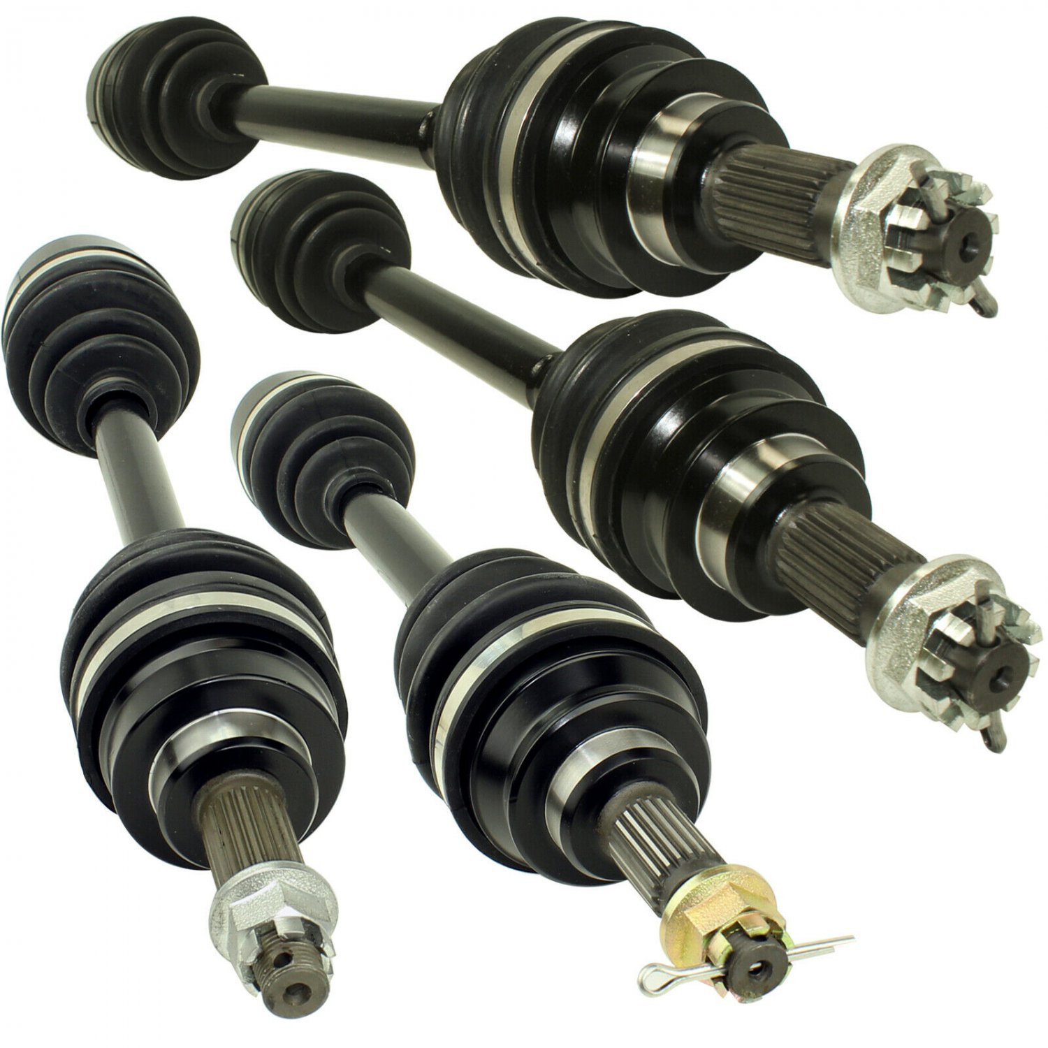 FRONT REAR LEFT RIGHT COMPLETE AXLES Fits HONDA TRX680FA Rincon 680 4X4 2006-19