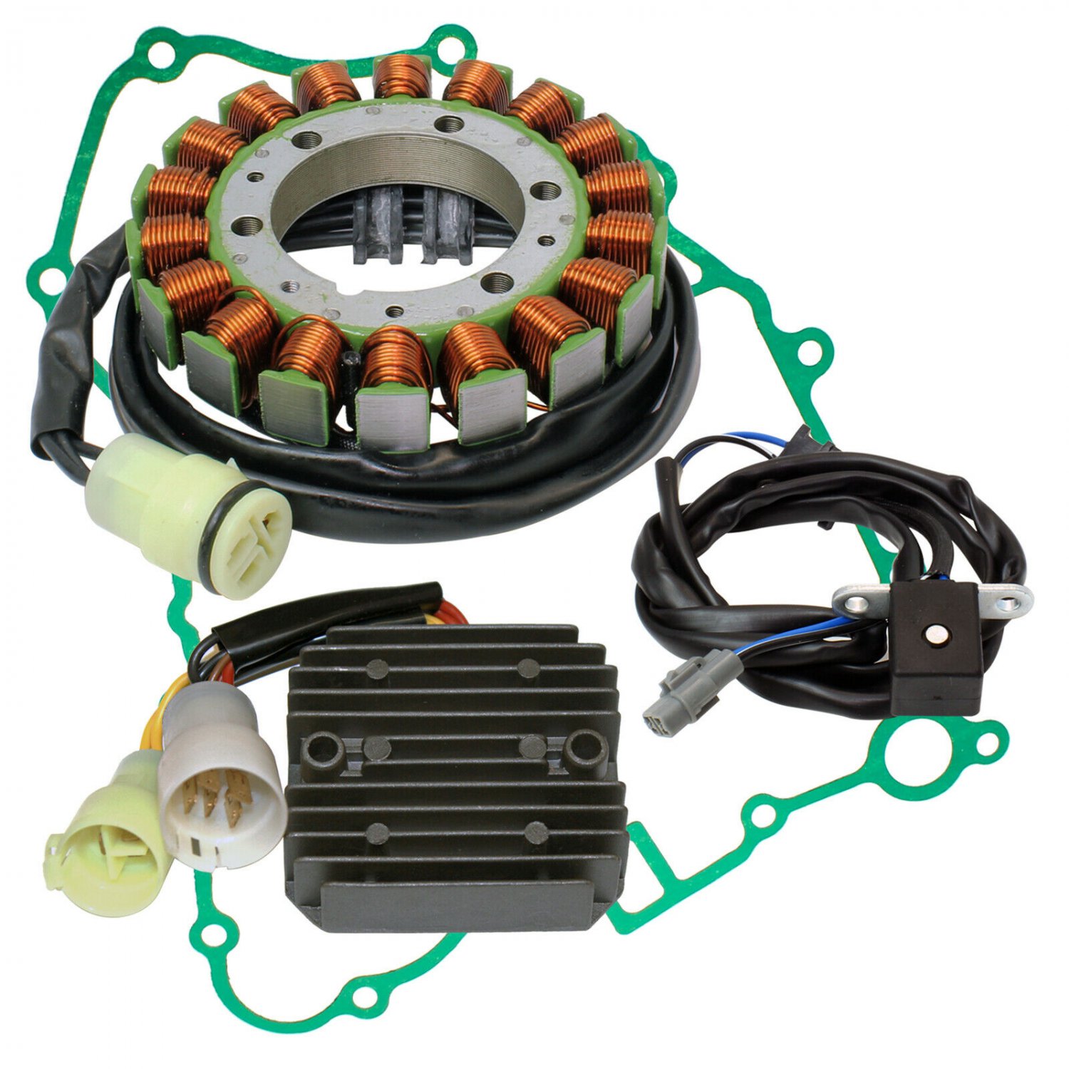 STATOR REGULATOR RECTIFIER & GASKET FIT KAWASAKI PRAIRIE 650 KVF650 2002-2003