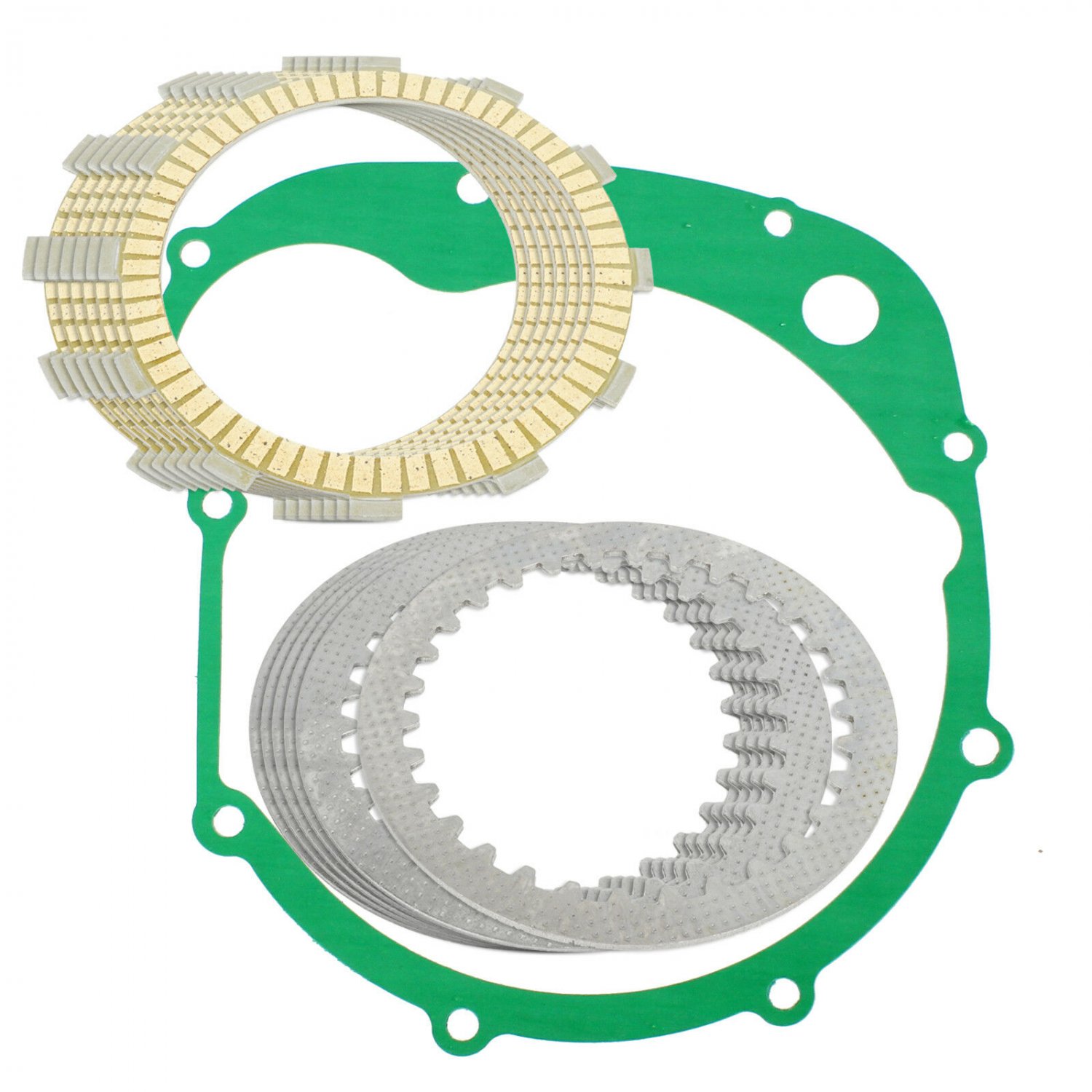CLUTCH FRICTION PLATES and GASKET KIT Fits KAWASAKI ZR550B Zephyr 550 1990-1993