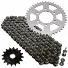 Black Drive Chain and Sprocket Kit Fits KAWASAKI Ninja ZX-6R ZX636 2013-2017