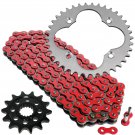 Red Drive Chain and Sprockets Kit Fits HONDA TRX450R Sportrax 450 2x4 2004 05
