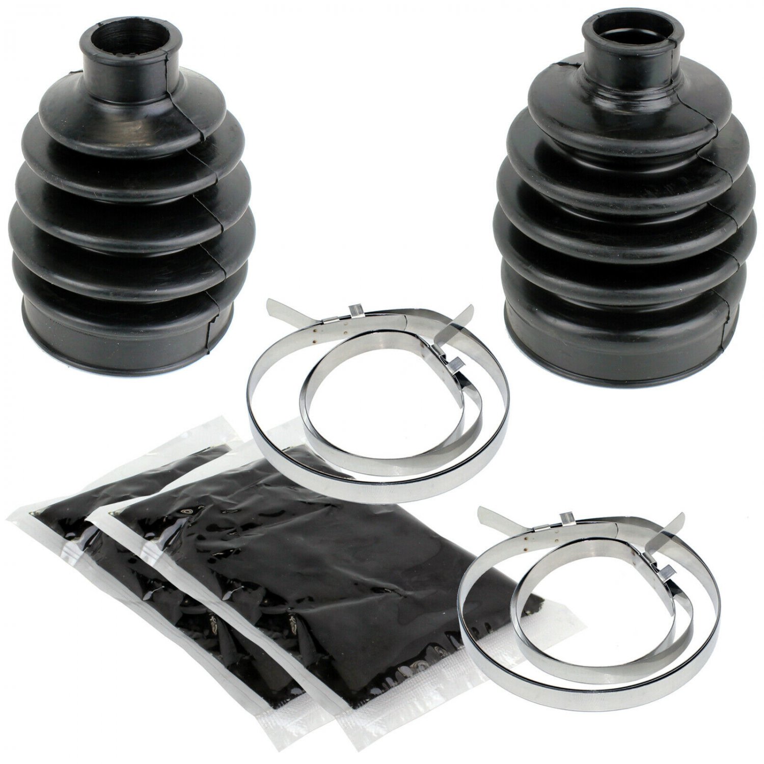 FRONT AXLE OUTER INNER CV BOOT KIT Fits KAWASAKI BRUTE FORCE 750 KVF750 2012-17