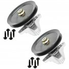 2 SPINDLE ASSEMBLY PULLEY BOLT FOR Troy Bilt MTD 618-05078 918-05078 918-0507A