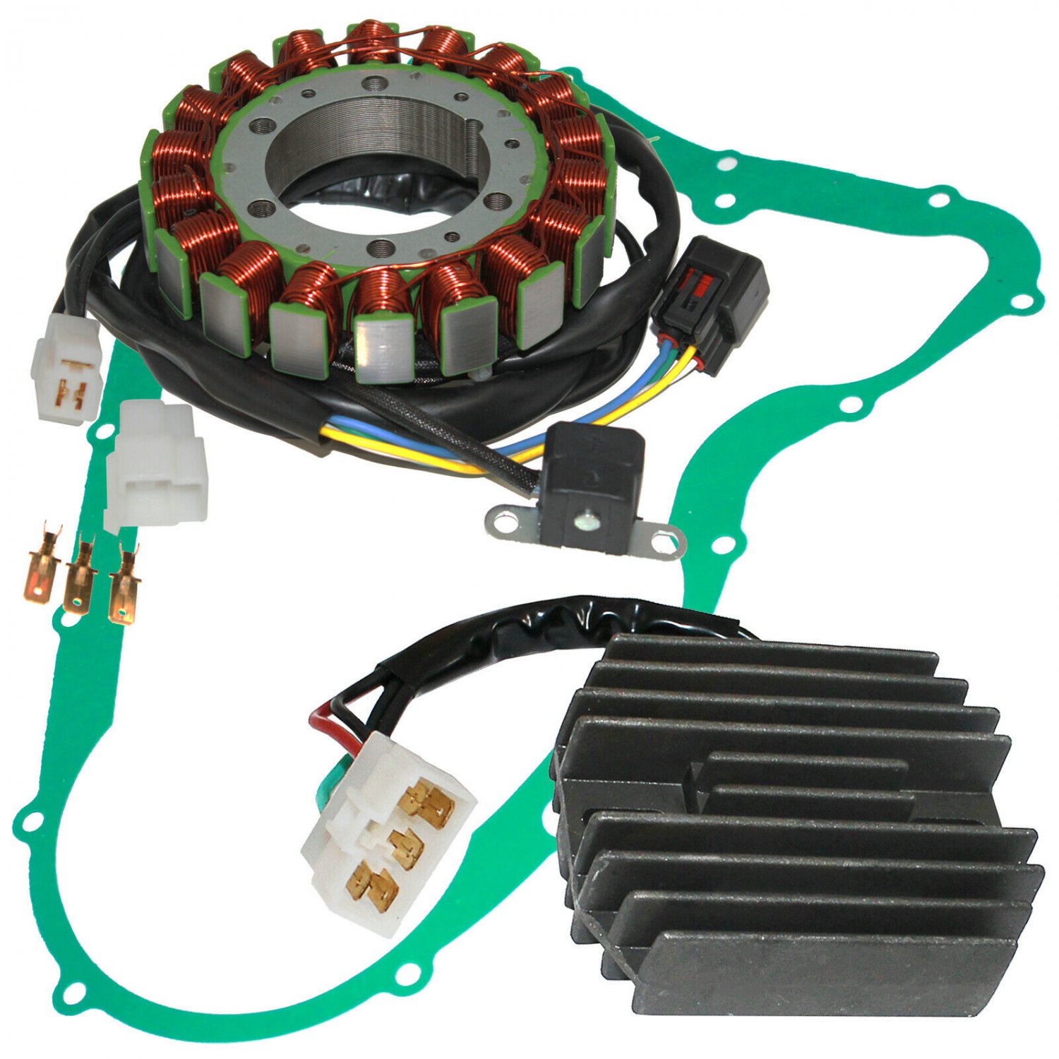 STATOR REGULATOR RECTIFIER & GASKET FIT SUZUKI LT-F500F QUADRUNNER 1998-1999