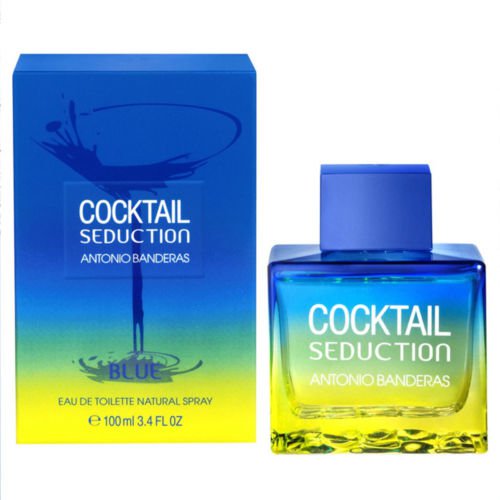 Cocktail Seduction Blue by Antonio Banderas 3.4 oz 3.3 for Men edt New In Box