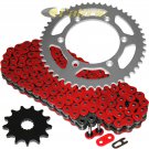 Red O-Ring Drive Chain & Sprockets Kit Fits YAMAHA YZ125 2002 2003 2004