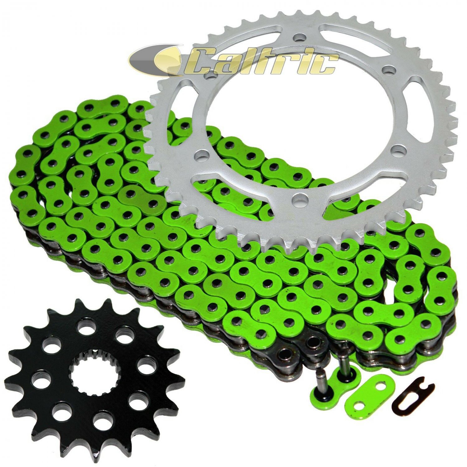 Green O-Ring Drive Chain & Sprockets Kit Fits KAWASAKI ZX1100D Ninja ZX-11 93-01