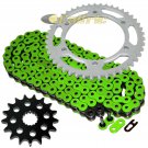 Green O-Ring Drive Chain & Sprockets Kit Fits KAWASAKI ZX1100D Ninja ZX-11 93-01