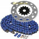 BLUE O-Ring Drive Chain & Sprockets Kit Fits YAMAHA YZ125 1987 1993 94 95 1996