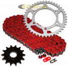 Red O-Ring Drive Chain & Sprockets Fits KAWASAKI EX300 Ninja 300 ABS SE 2013-16
