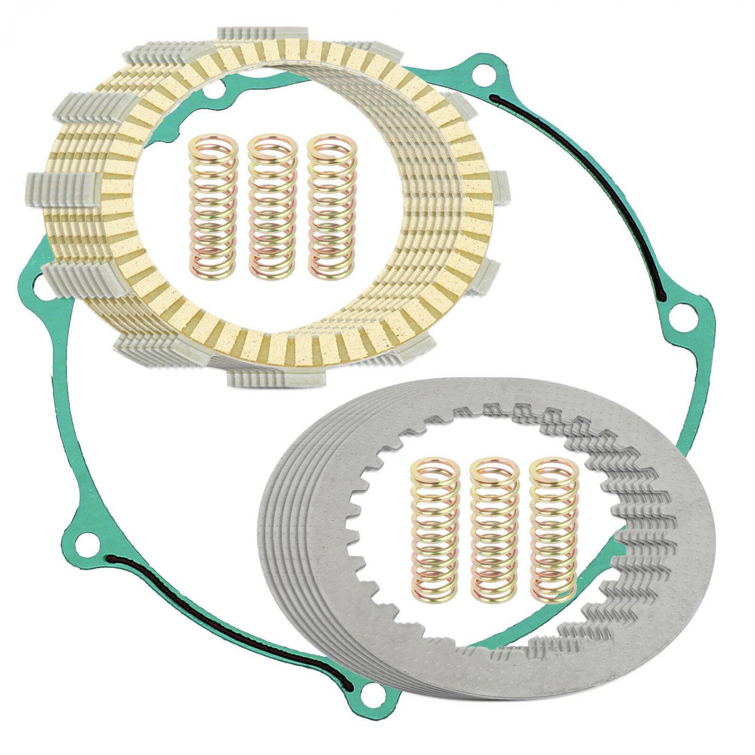 CLUTCH FRICTION PLATES and GASKET KIT Fits YAMAHA YZ450F 2007 2008 2009