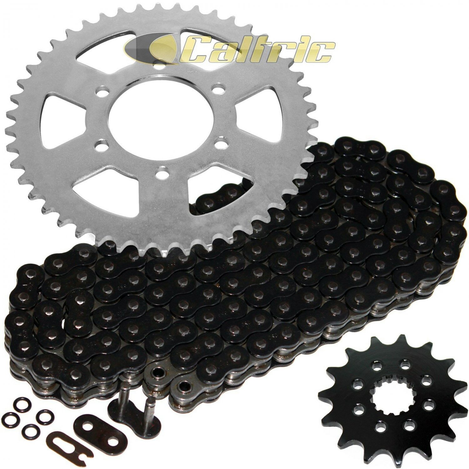 Black O-Ring Drive Chain & Sprockets Kit Fits KAWASAKI KLE650 Versys 650 2007-16