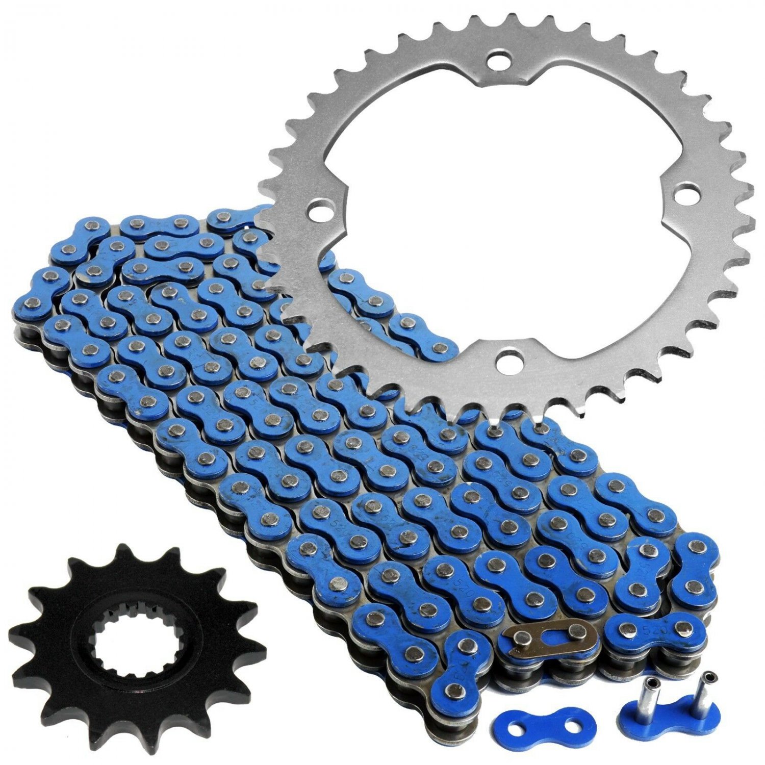 Blue Drive Chain and Sprockets Kit Fits YAMAHA YFZ450R YFZ450X 2009-2018