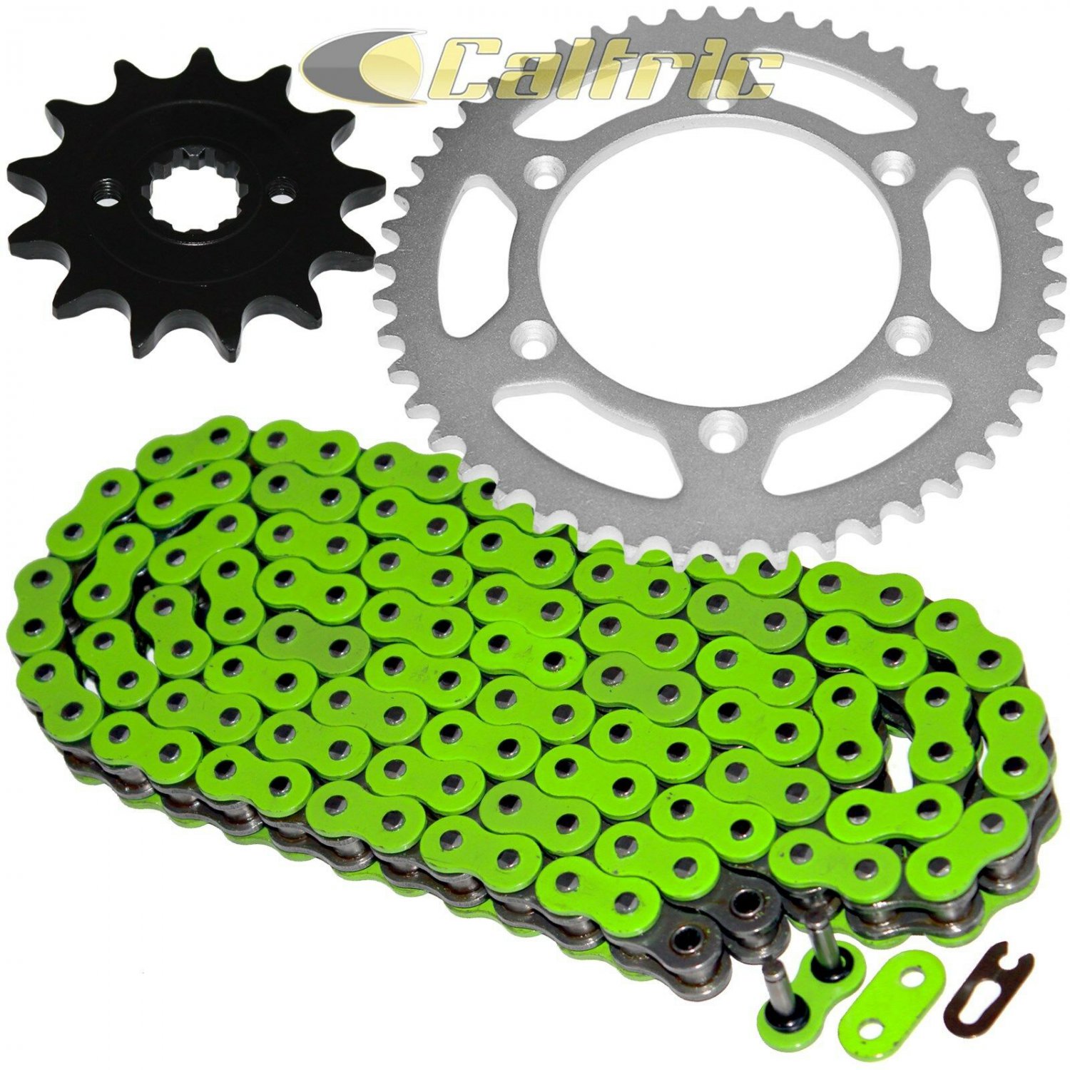 Green O-Ring Drive Chain & Sprockets Kit Fits KAWASAKI KX250F 2004 2005